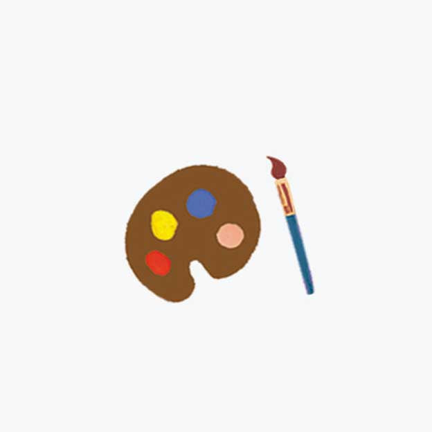 Arts Personalized Stationery  - Paint Palette